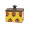 Set of 3 Garden Bugs Metal Storage Boxes Set Galvanized Rectangular Containers With Wooden Lids Ladybug Bee Dragonfly Garden Bug Pattern Decor